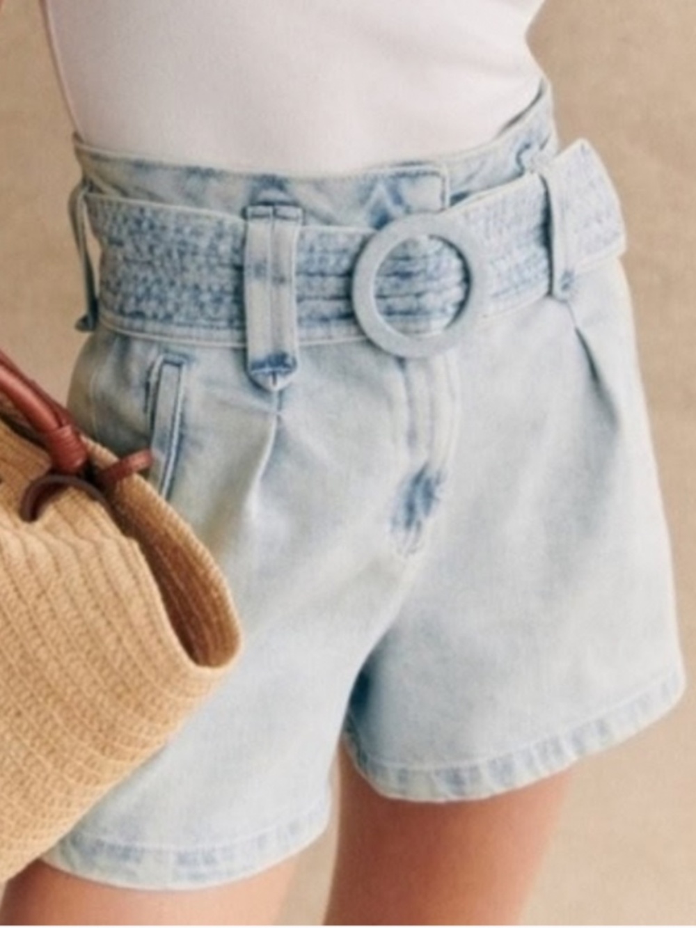 Sezane Deia Short Snow Blue - Size 38